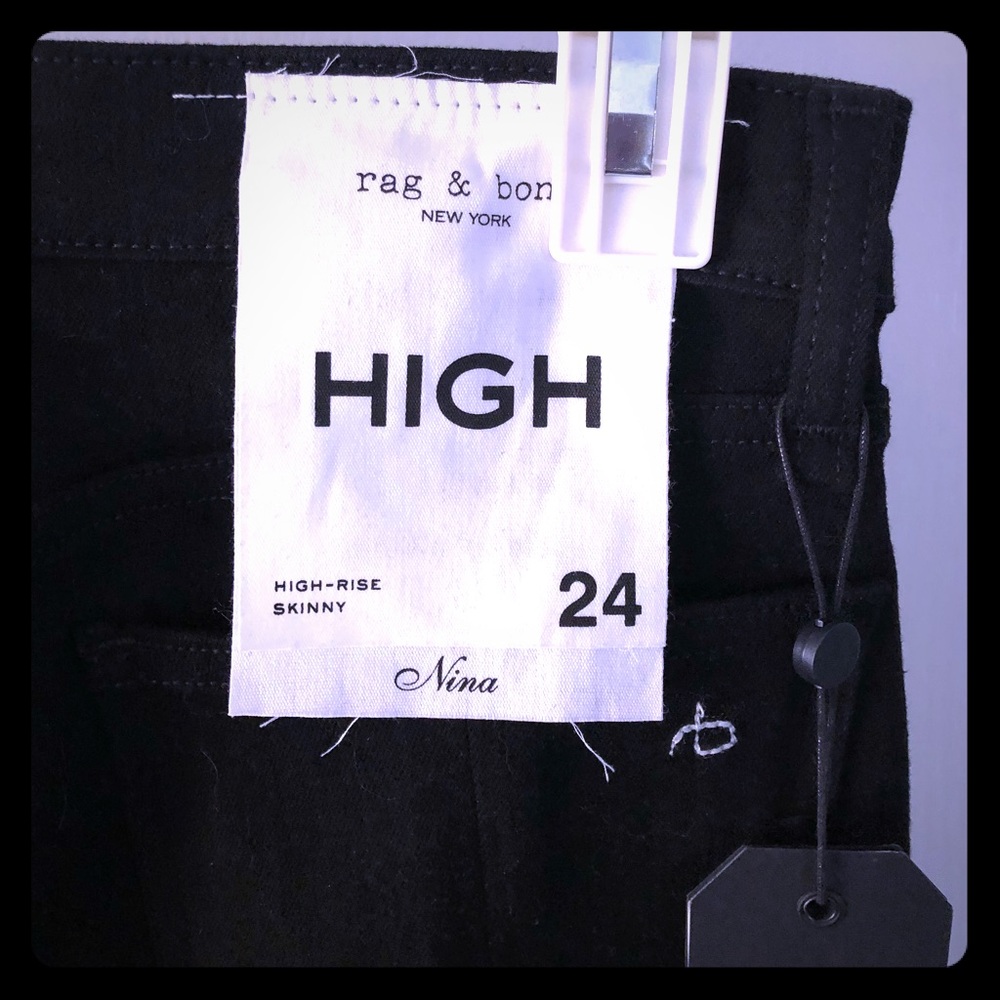 Nina “zipper” jeans - rag & bone - Size 24 - *Rare*
